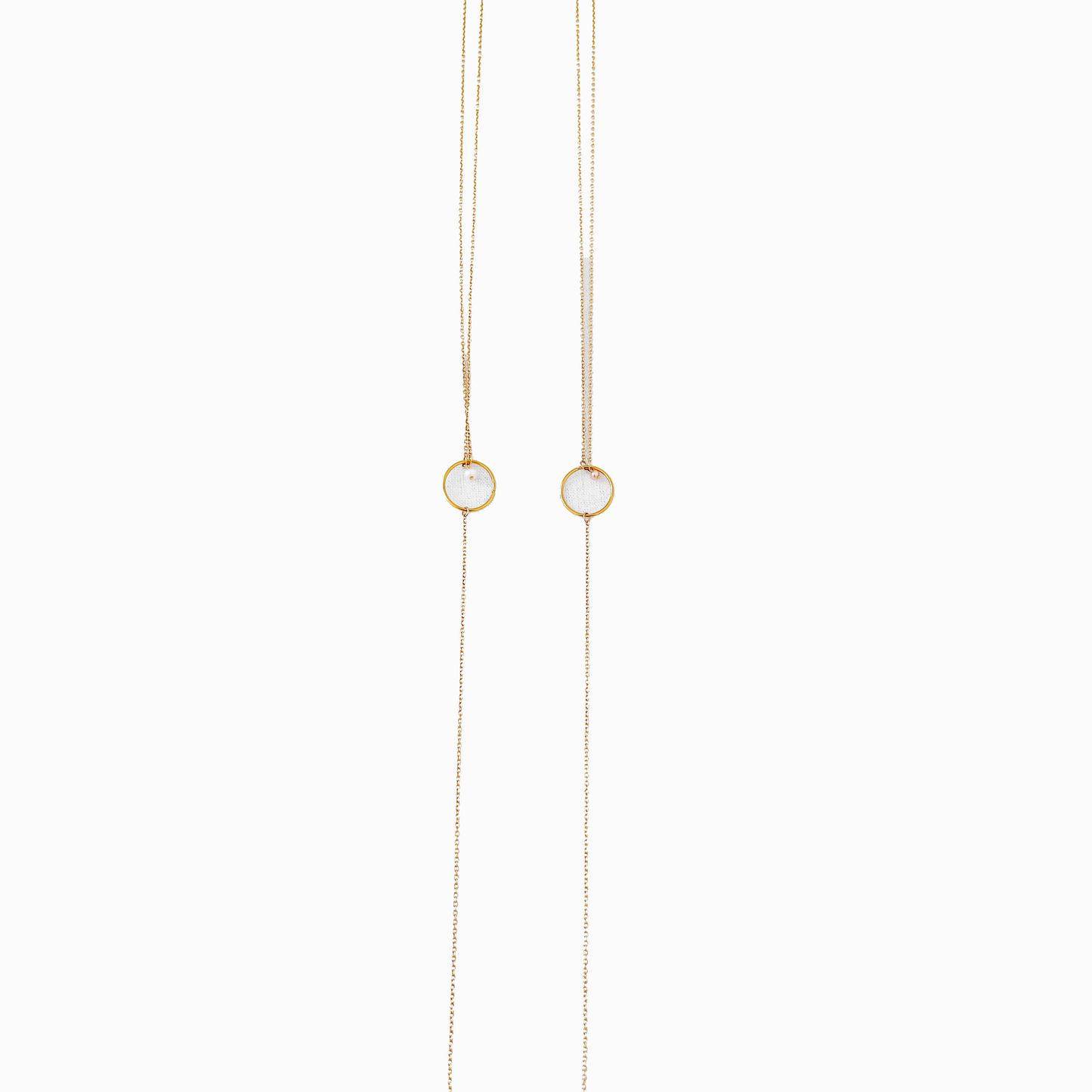 Front and Back Necklace 1 with small pearl by Hikaru Pearl