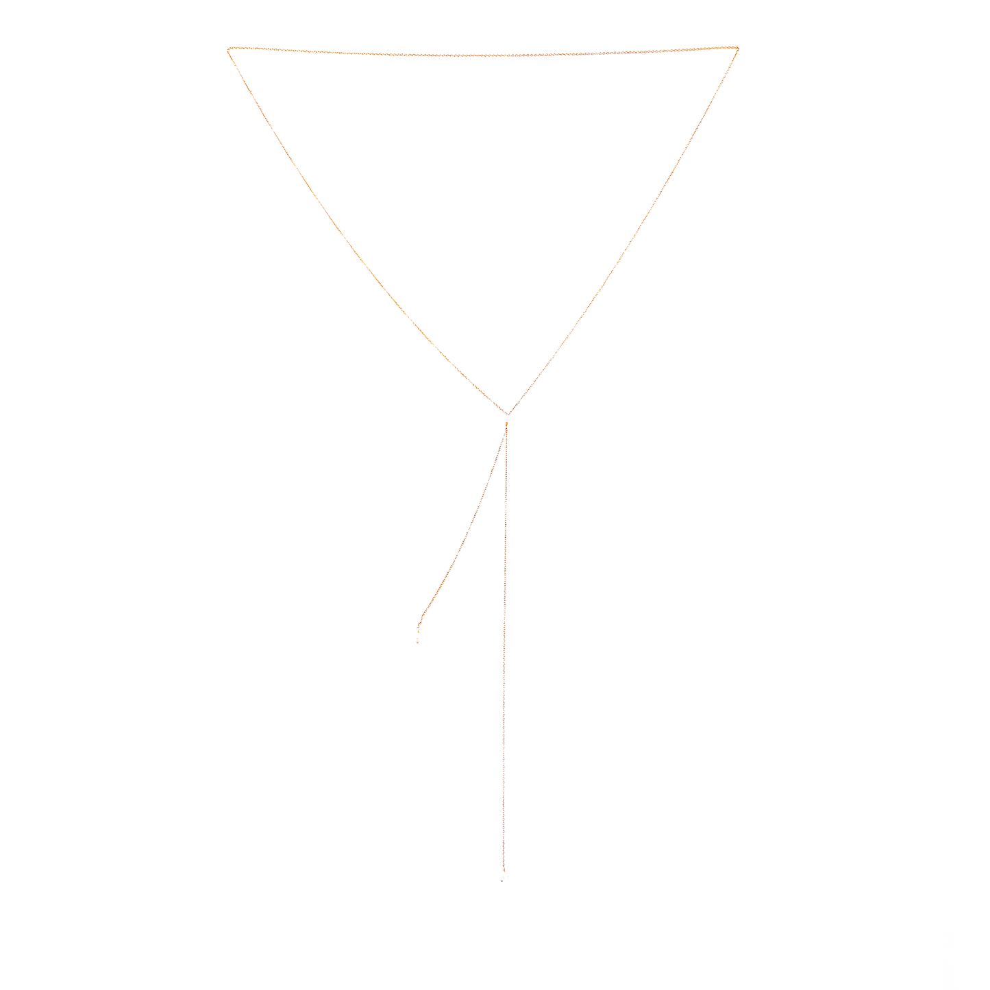 Short and long drop necklace with a white pearl pendant