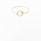 Gold Round Circle Bracelet Bracelets for Women by Hikaru Pearl