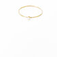 Minimalistic bracelet showcasing a single freshwater pearl by Hikaru Pearl