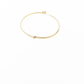 Minimalistic bracelet showcasing a single freshwater pearl by Hikaru Pearl