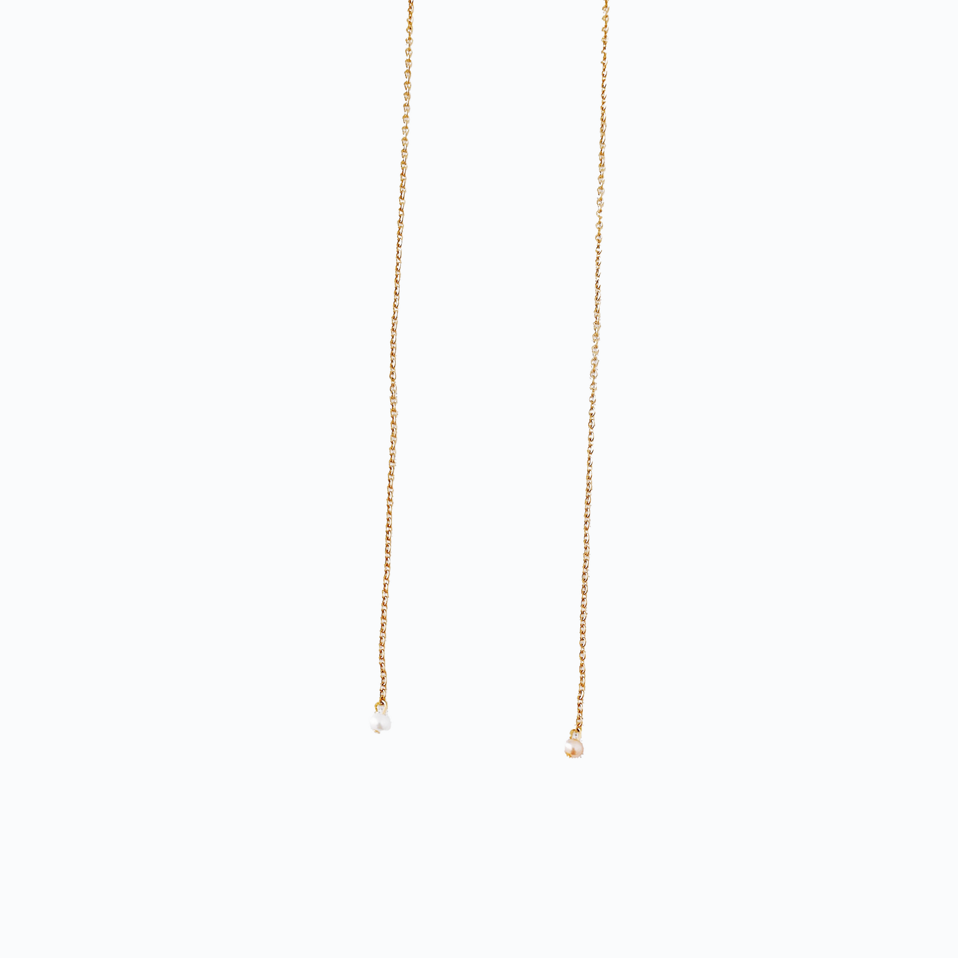 Front and Back Necklace 1 with small pearl by Hikaru Pearl