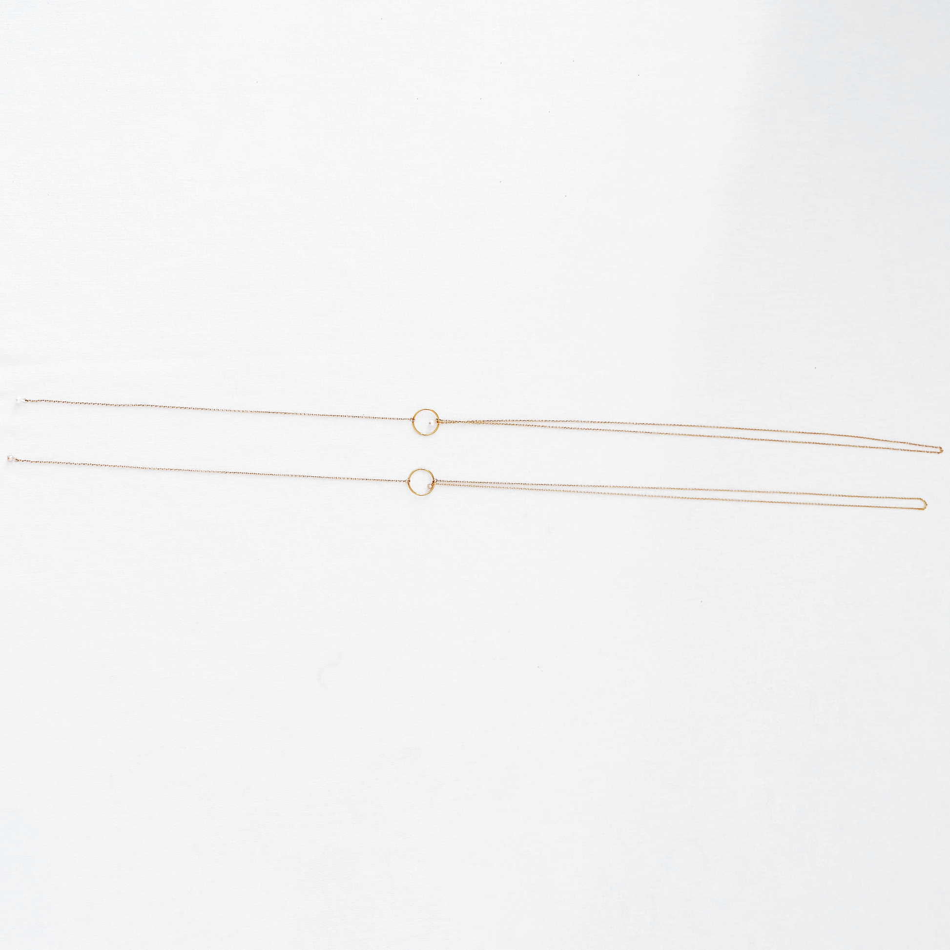 Front and Back Necklace 1 with small pearl by Hikaru Pearl