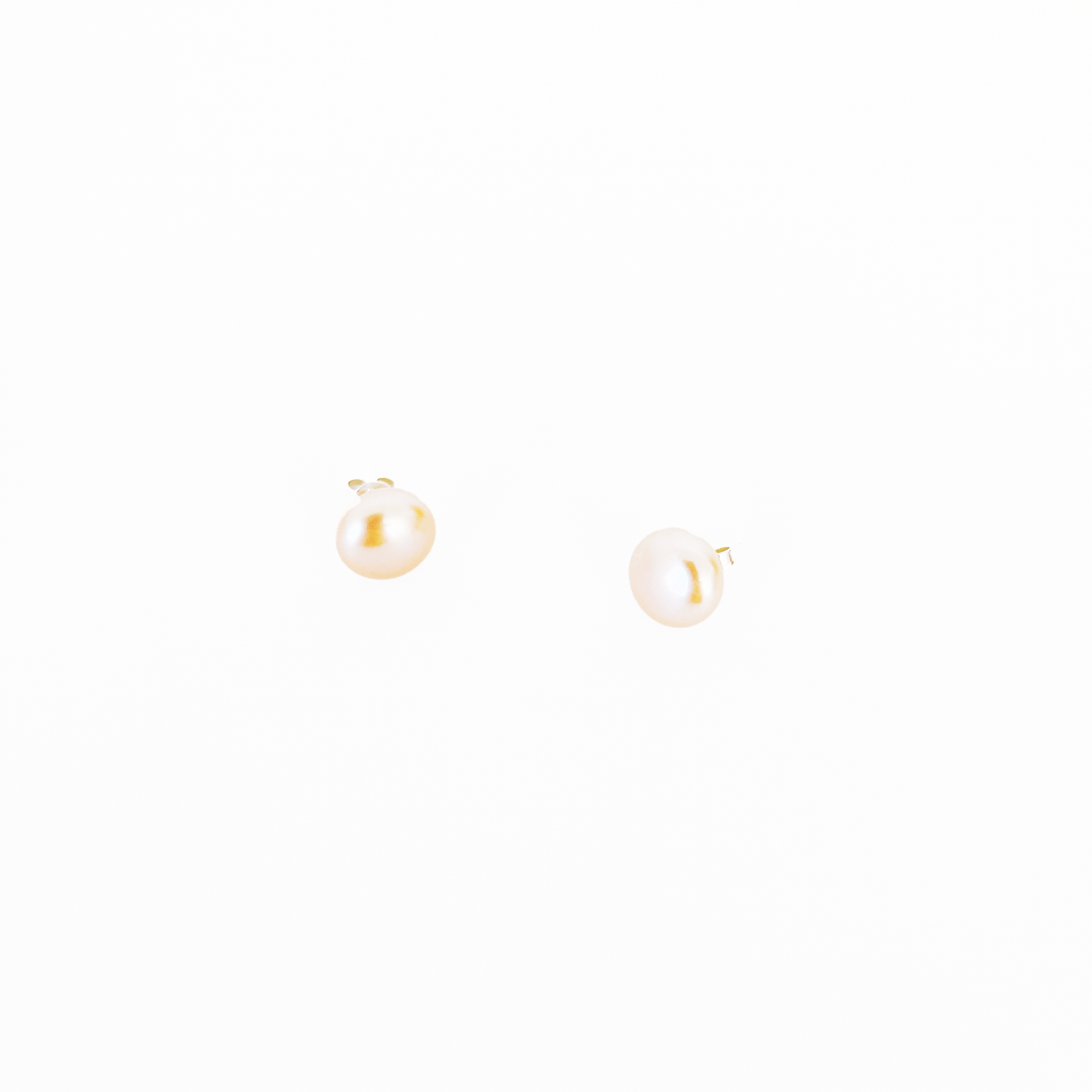 Simple pearl stud Pink, silver925 or 14k gold filled by Hikaru Pearl