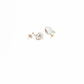 Natural Flatish Baroque Pearl Earring White or Purple, 14k gold filled by Hikaru Pearl
