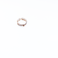 Embrace modern flair with adjustable knot ring in pink gold by Hikaru Pearl