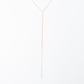 Short and long drop necklace with a white pearl pendant