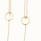 Front and Back Necklace 1 with small pearl by Hikaru Pearl