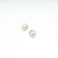 Earring With Baroque Natural Pearl and Golden Stones Pearl Earring by Hikaru Pearl