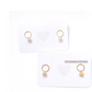 Tiny minimalistic contemporary circle earring by Hikaru Pearl