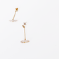T Earring of Keshi Pearl, Earrings for Women by Hikaru Pearl